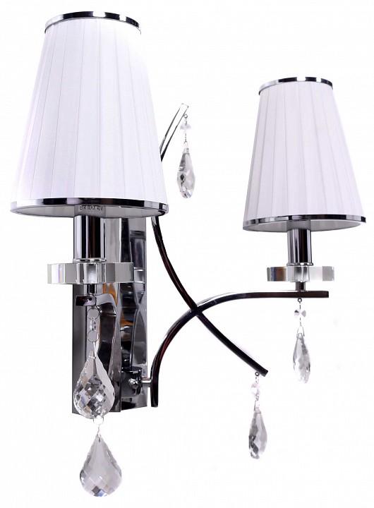 Бра LUMINA DECO Glamour LDW 66247-2 WT+CHR - 0