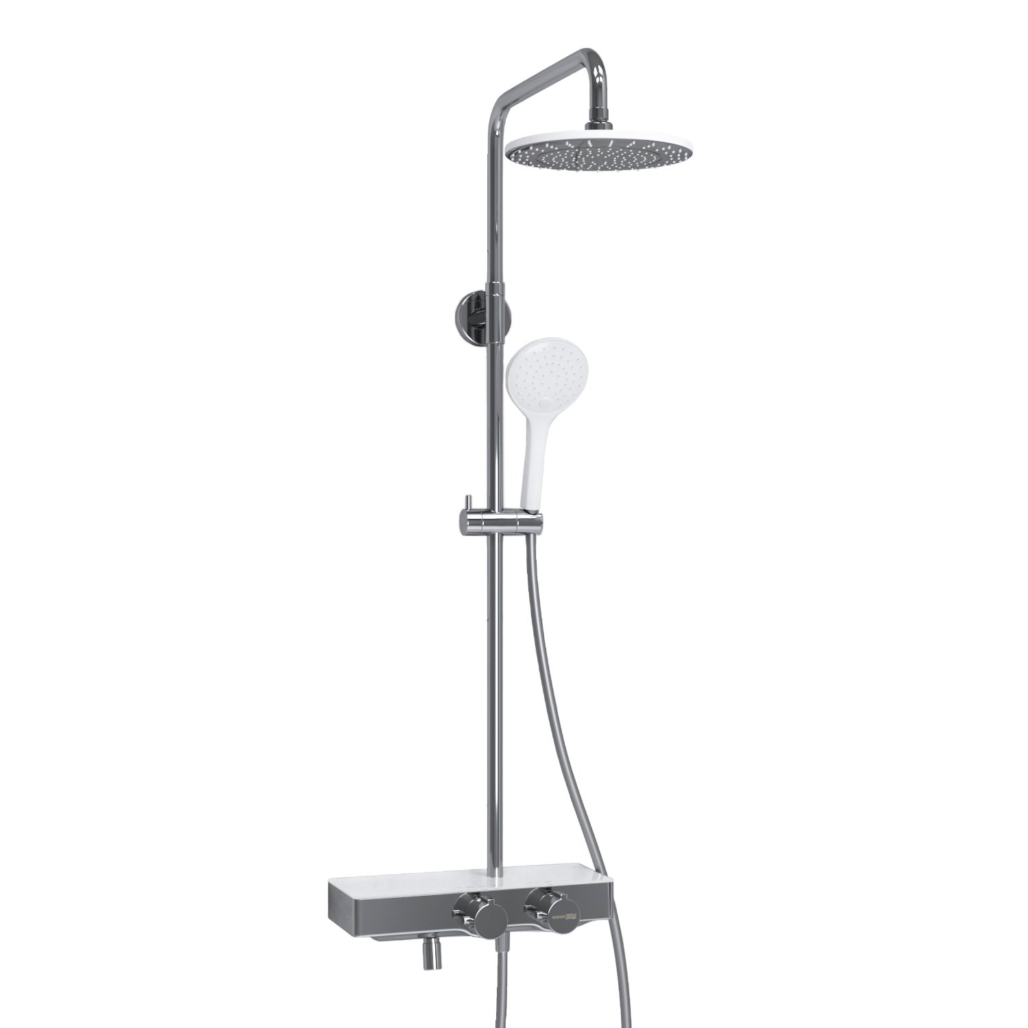 Душевая система WasserKraft 22.5 С термостатом хром - белый A113.067.155.CH Thermo - 0