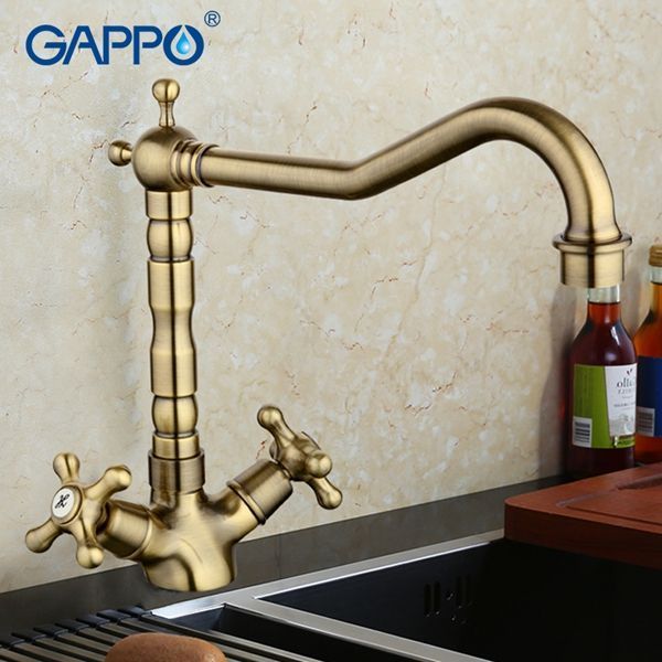 Смеситель для кухни Gappo бронзовый G4063-4 - 0