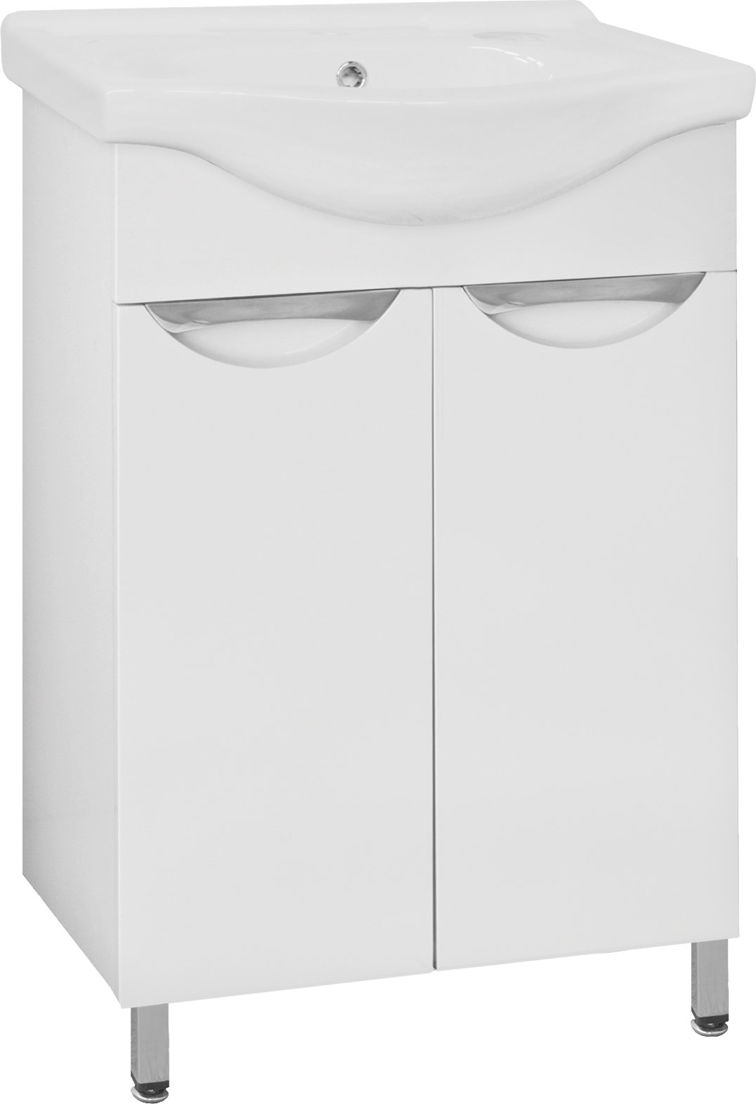 Тумба с раковиной Style Line Жасмин 60 белая - 6