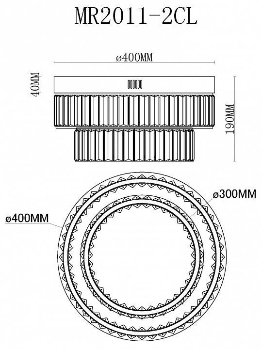 Накладной светильник MyFar Irina MR2011-2CL - 3