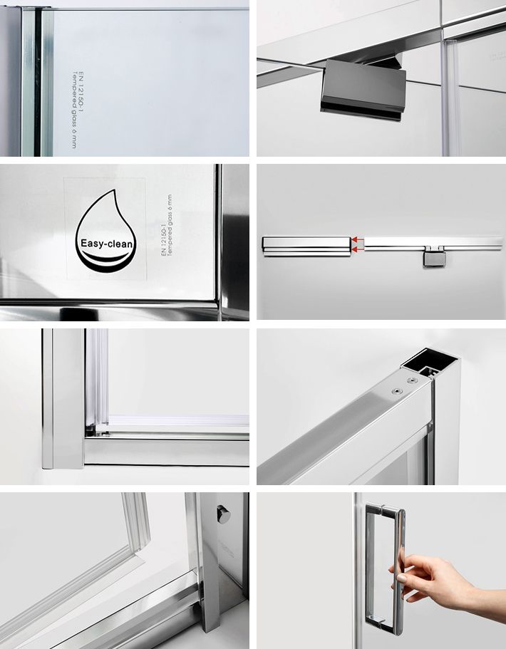 Душевая дверь в нишу Wasserkraft Berkel 48P13 110 см - 4