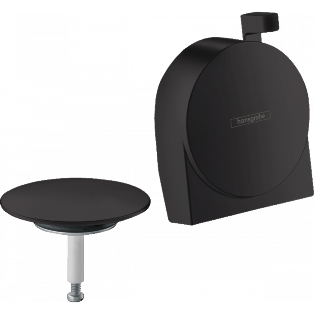 Внешняя часть излива hansgrohe Exafill S на ванну с набором для слива и перелива 58117670, черный матовый - 0