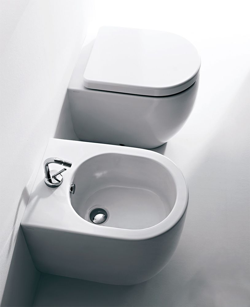 Kerasan Flo Унитаз приставной 52см, слив в стену, в комплекте с крепежом WB5N, цвет белый 311601 - 3