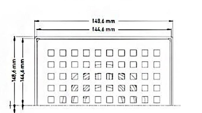 Душевой трап Berges Trend 15х15 хром глянцевый 091002 - 1