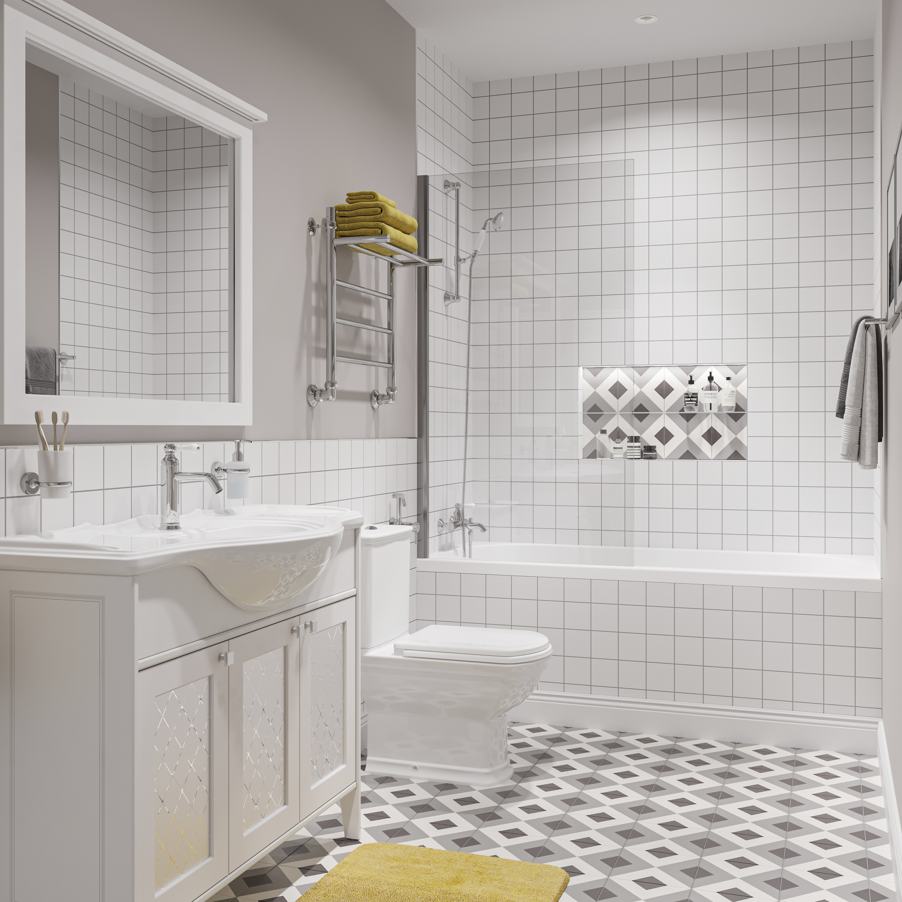 Мебель для ванной STWORKI Хельсингборг 105 белая 482008 - 3