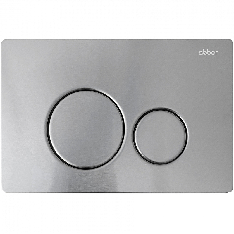 Клавиша смыва Abber хром матовый AC0121MCH - 0