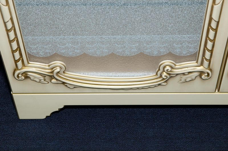 Тумба под раковину Misty Элис 80 бежевая с золотом Л-Эли01080-033Пр - 6