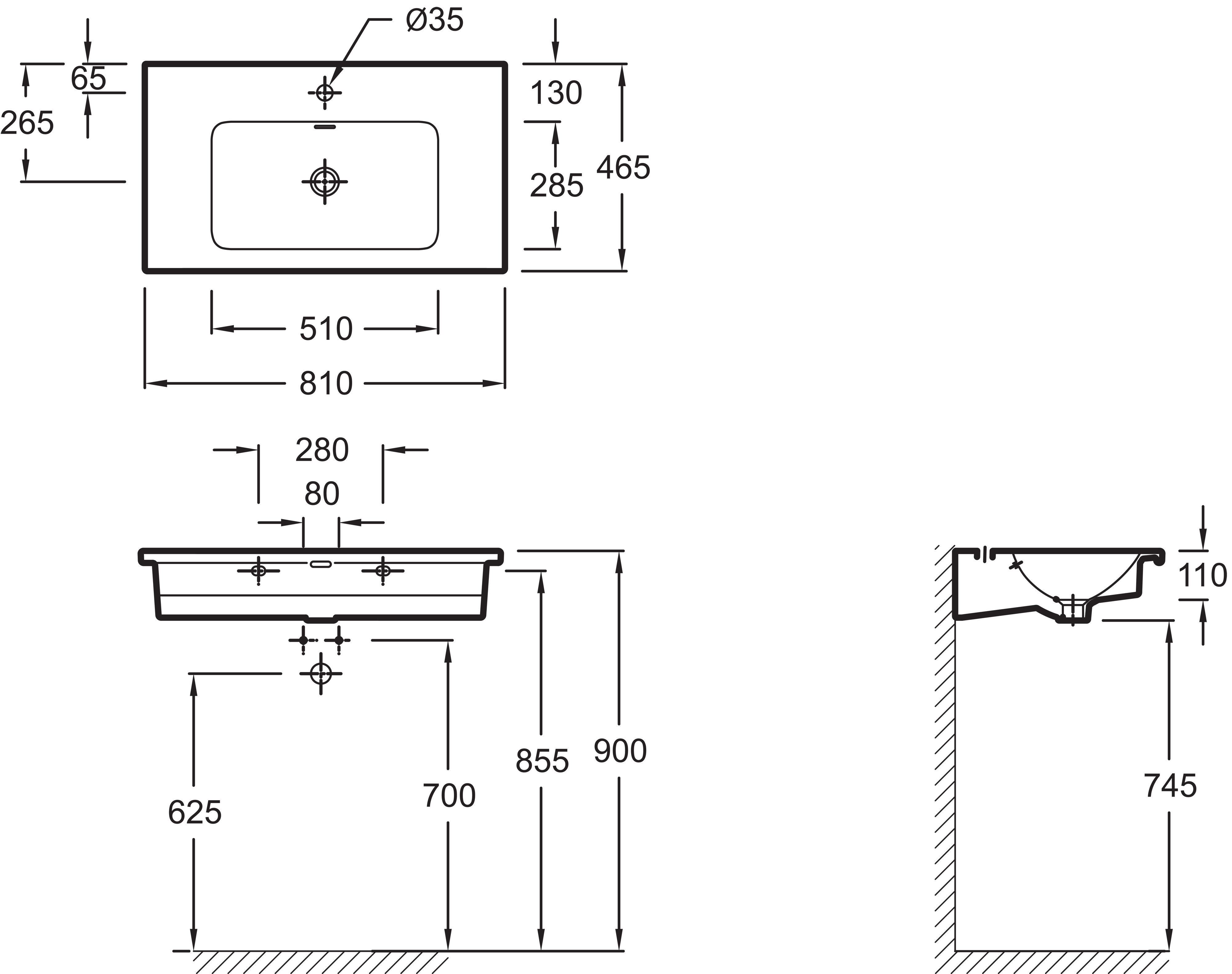 Мебель для ванной Jacob Delafon Madeleine 80 белый блестящий - 9