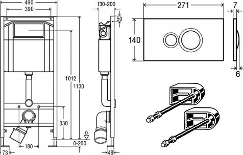 Комплект инсталляции Viega   713386 - 5