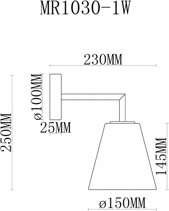 Бра MyFar Stiven MR1030-1W - 3