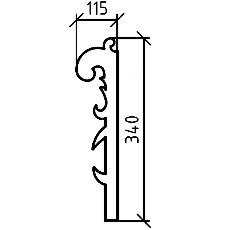 Ножки для тумбы Boheme Armadi Art Ajur nova 34 золото 880-G - 2