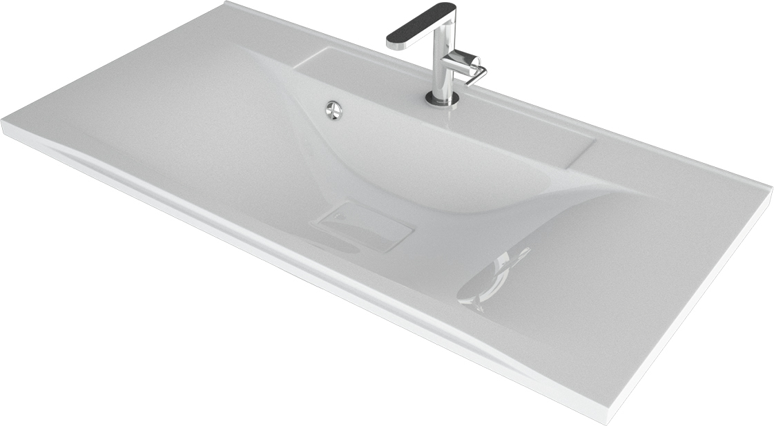 Тумба с раковиной Vod-Ok Марко 90 белая - 5