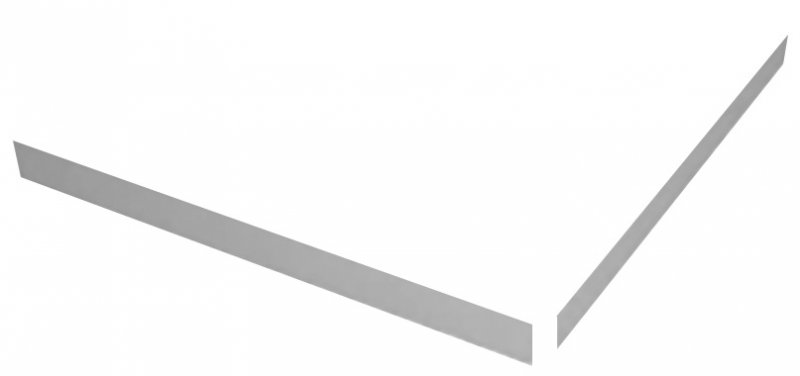 TRAY-S-A-90-SCR-W Экран плоский из искусственного мрамора 900х900х135, белый (Bianco) - 0