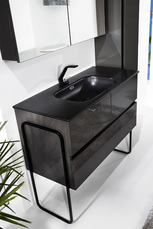 Тумба под раковину Armadi Art Vallessi 120 черный глянец 837-120-A glossy - 5
