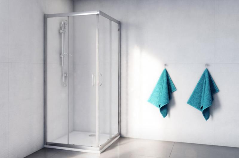 Душевой уголок Excellent Серия 201 90х90 хром стекло прозрачное KAAC.1802.900/N - 1