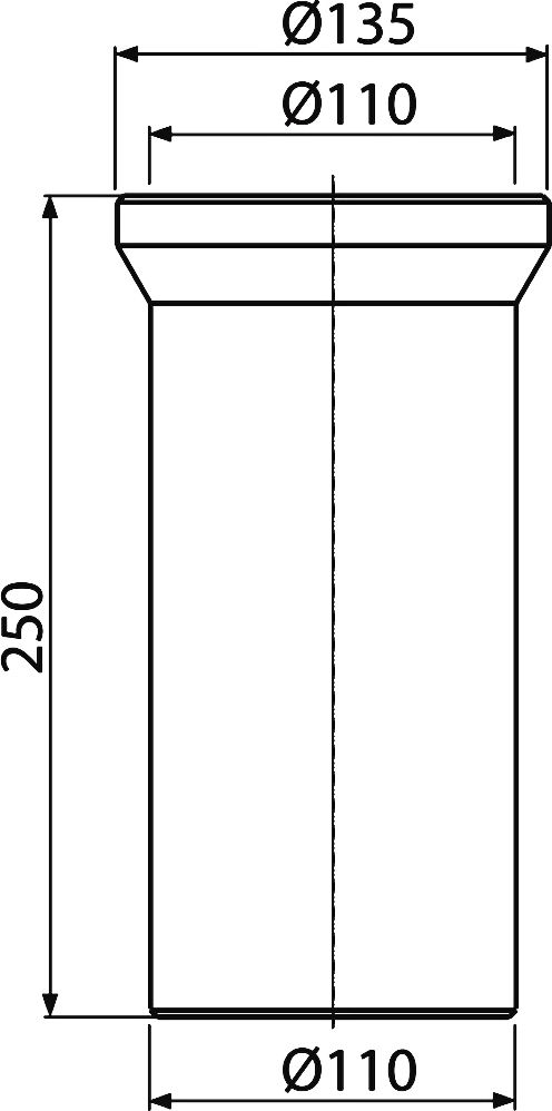 Отвод AlcaPlast A91-250 - 2
