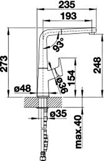 Смеситель Blanco Avona-S 521277 для кухонной мойки - 2