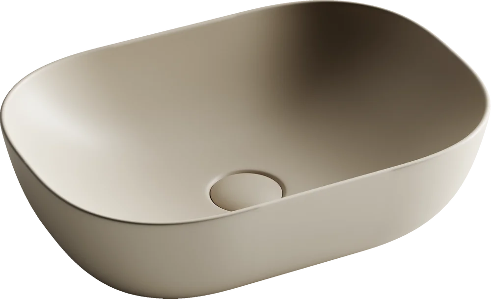 Раковина накладная Ceramica Nova Element 45.5х32.5 бежевая матовая CN6009MC - 0