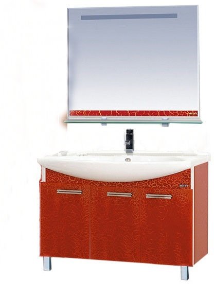 Джулия - 105 Тумба прямая КРАКОЛЕТ красный Л-Джу01105-0413Пр - 1