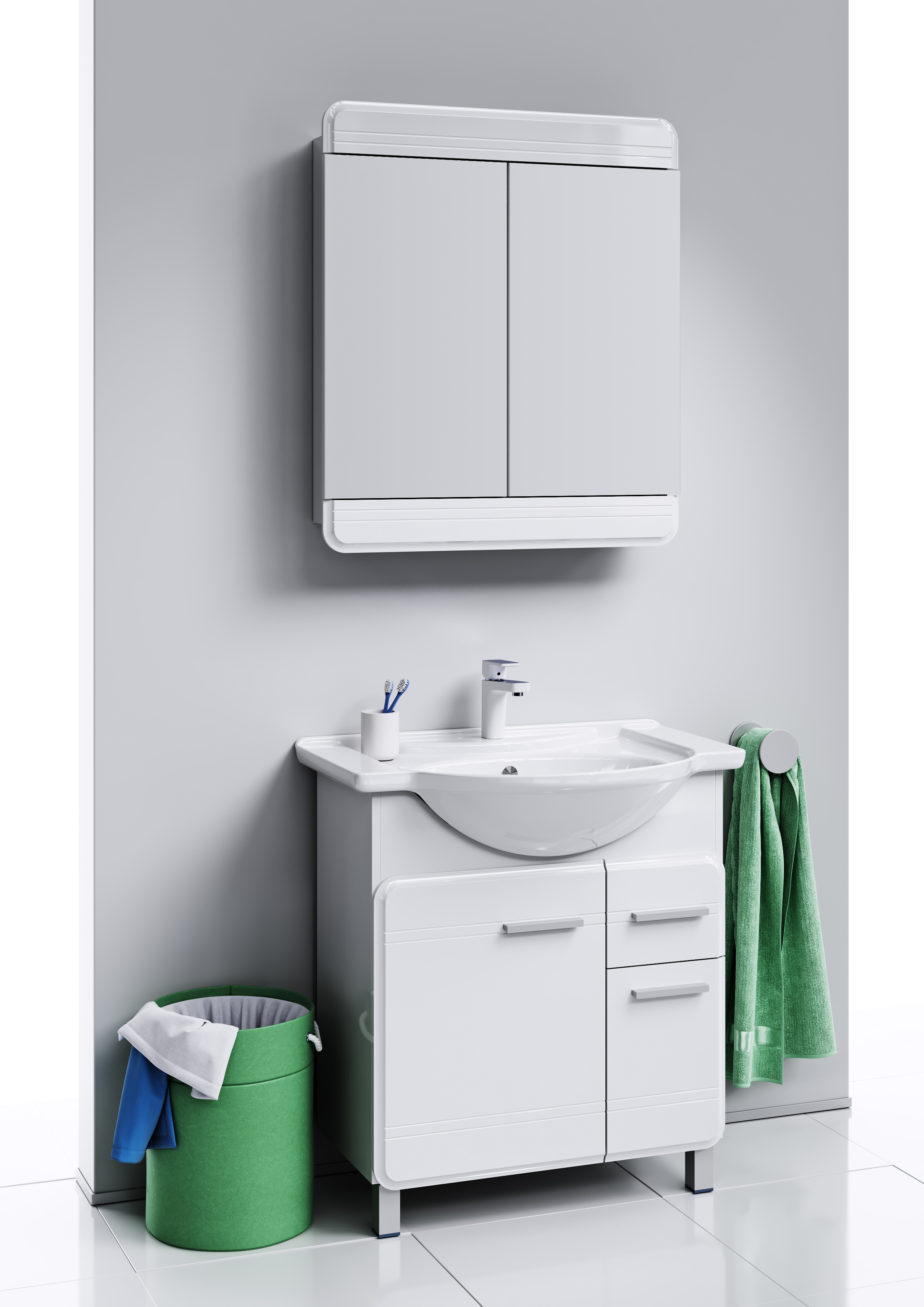 Зеркало-шкаф Aqwella Корсика 74 Kor.04.07 - 3