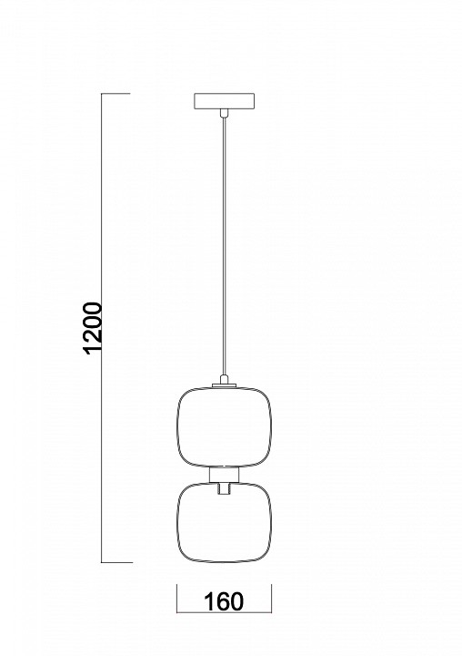 Подвесной светильник Freya FR5215PL-01CH - 3