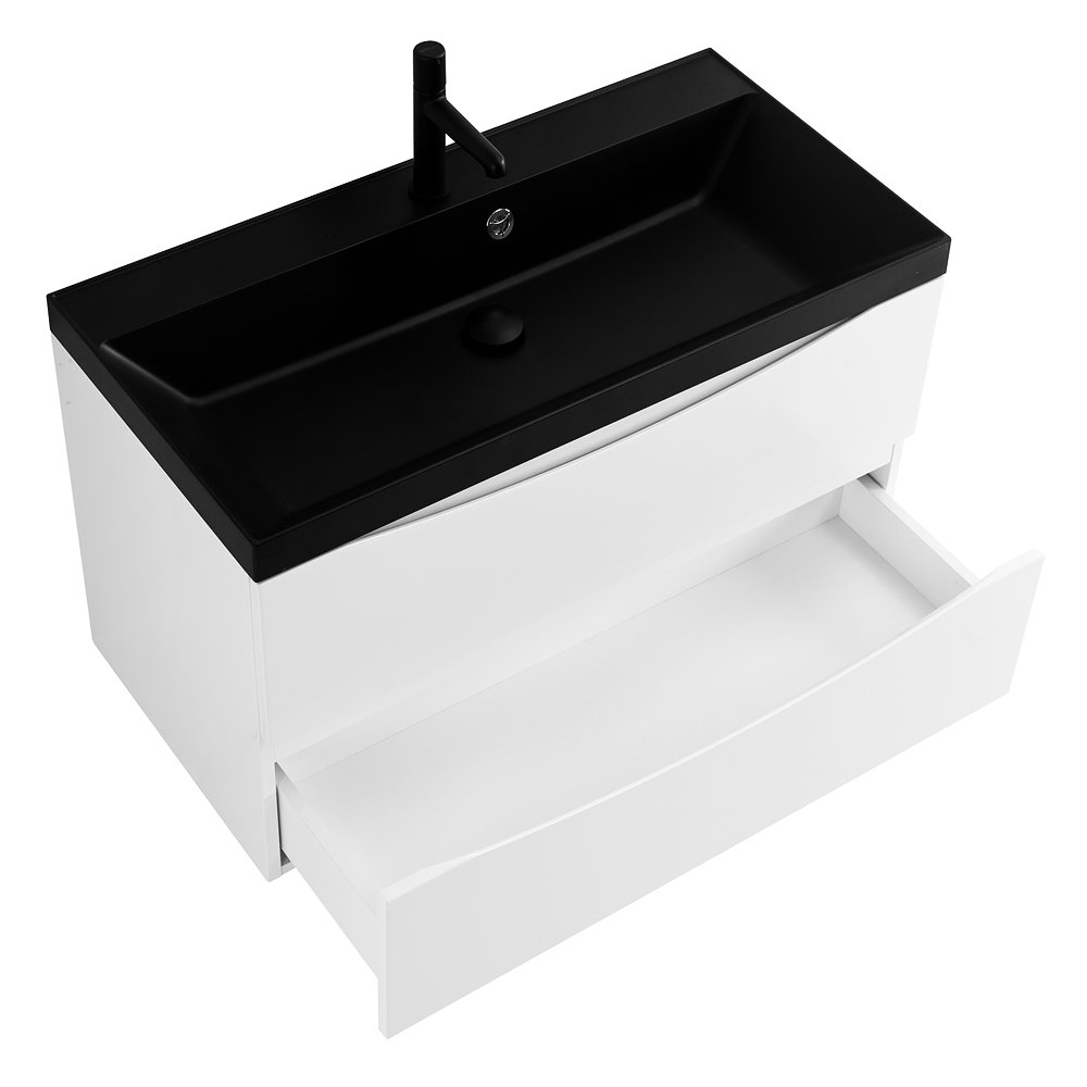 Тумба с раковиной BelBagno Marino 90 белый - 16