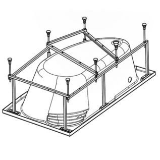 Монтажный комплект для ванны SANTEK Ибица (1WH112433) 1.WH11.2.433 - 0
