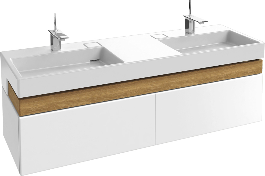 Тумба с раковиной Jacob Delafon Terrace 150 белый лак - 0