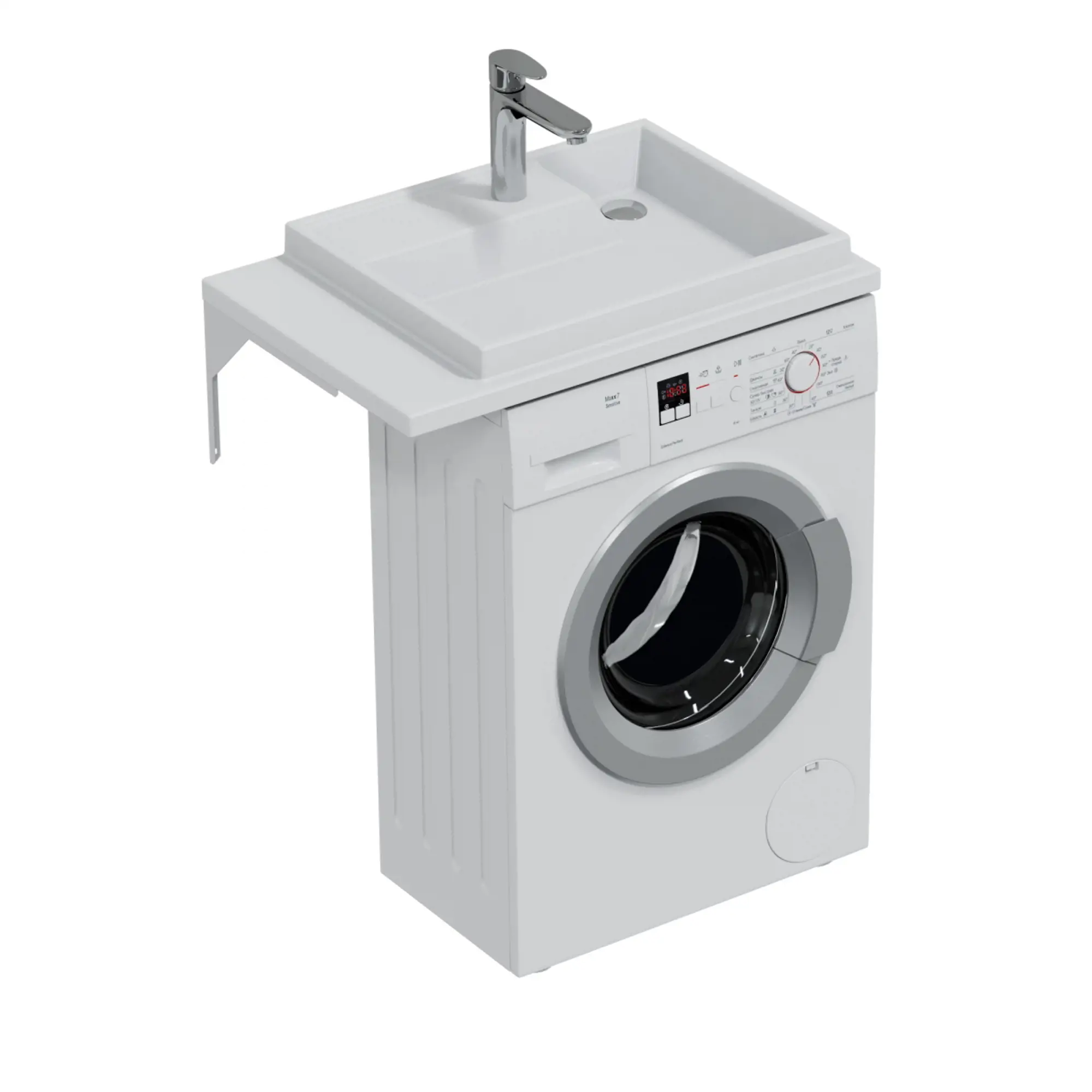 Раковина над стиральной машиной Санта Юпитер 75 R белый 900138 - 1