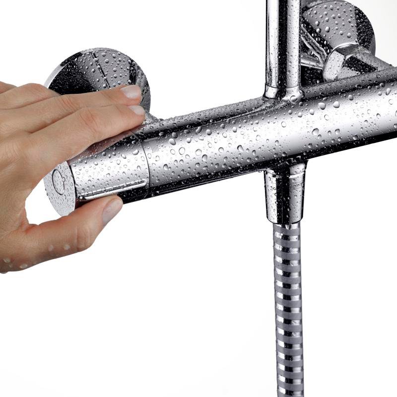 Душевая стойка Hansgrohe Vernis Blend 26276000 Showerpipe 200 1jet с термостатом, хром - 7