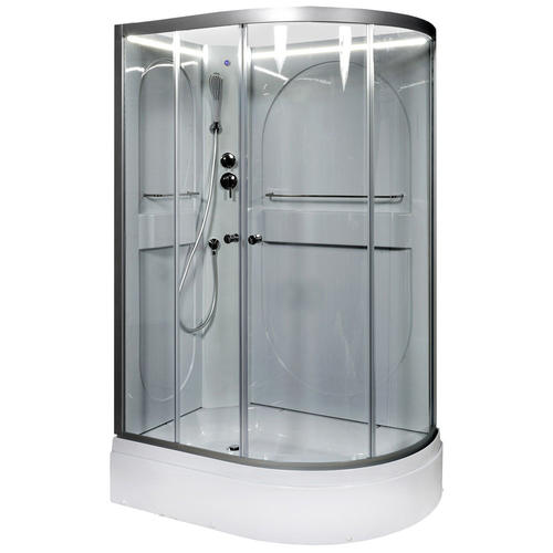 Душевая кабина Deto L 120х80 с подсветкой, хром  L520LNLED - 1