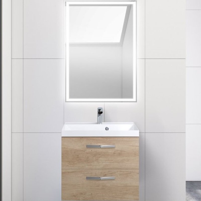 Комплект мебели Belbagno Aurora 60 светлое дерево - 0