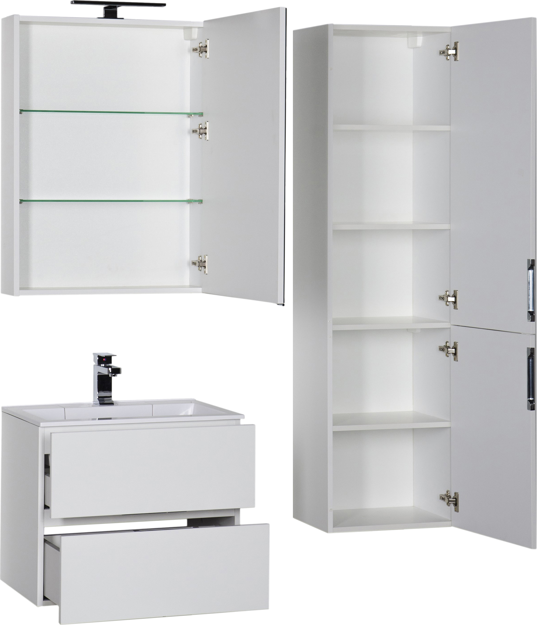 Мебель для ванной Aquanet Алвита 70 белая - 3