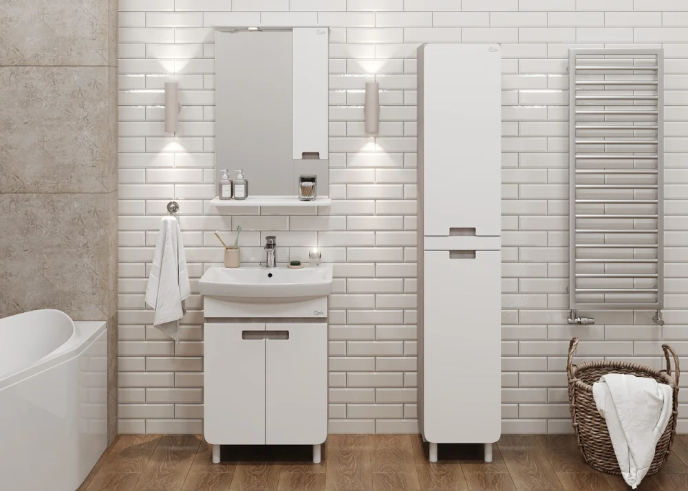 Комплект мебели Onika Харпер 55 белый/мешковина (105557) - 4