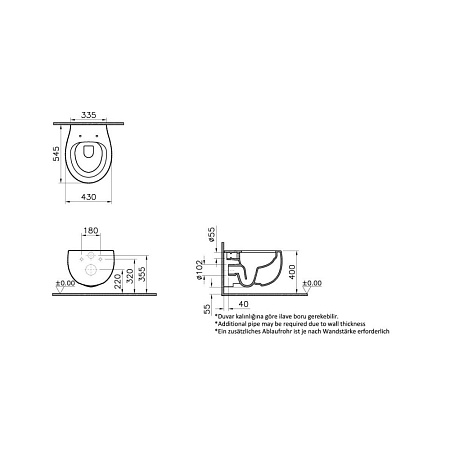 Подвесной унитаз Vitra Memoria белый с крышкой-сиденьем - 2