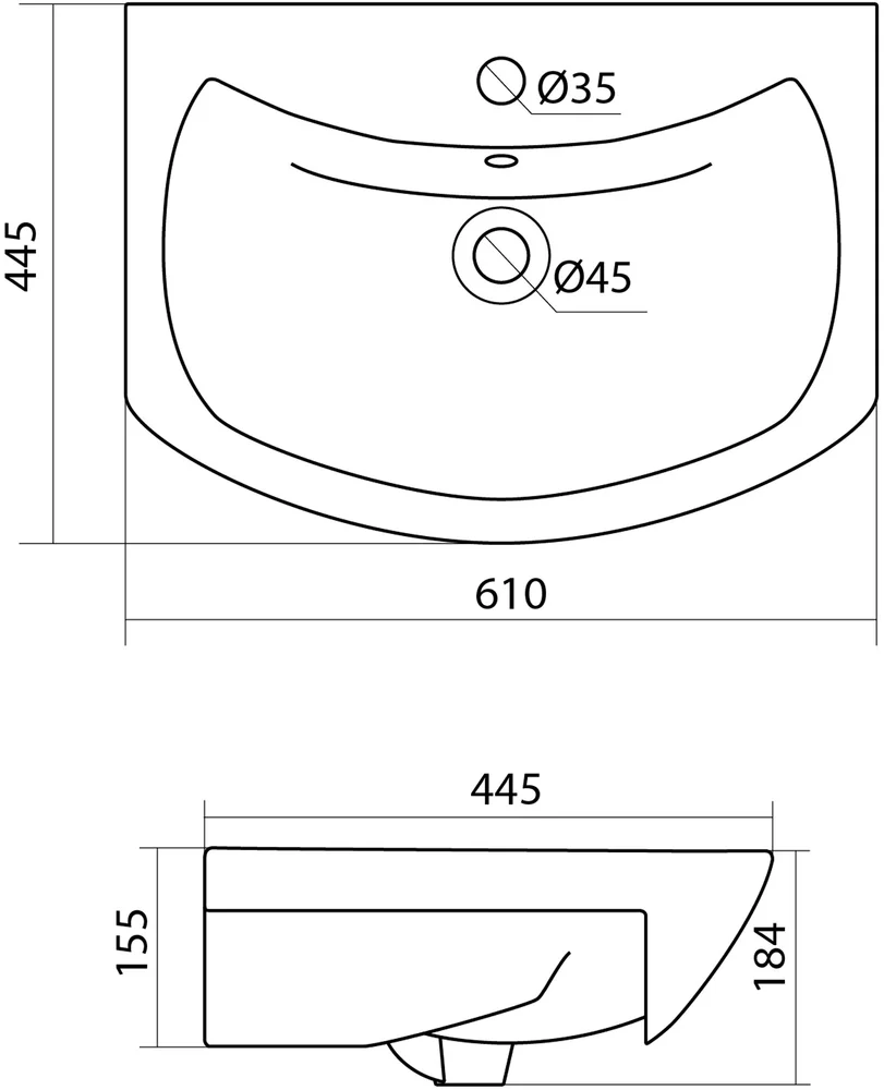 Комплект мебели Onika Балтика 60 белый - 5