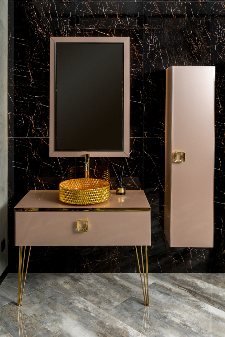 Шкаф - пенал Armadi Art Lucido 35 розовый 772-Rose - 1