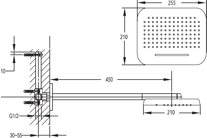 Верхний душ Cezares Tesoro F TD2P 01 TESORO-F-TD2P-01 - 2
