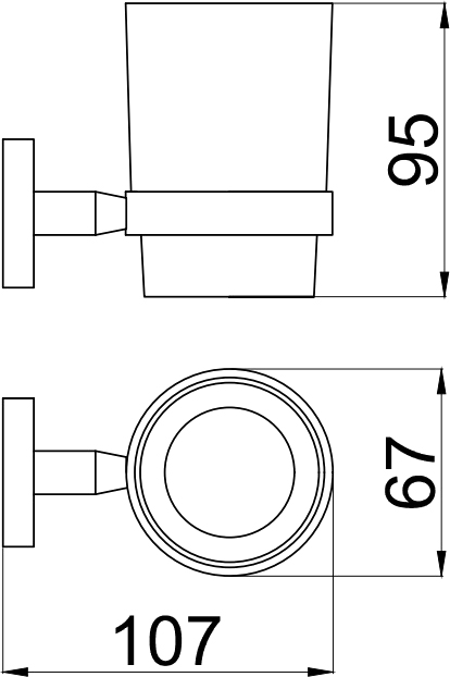 Стакан Allen Brau Priority 6.31002-31 черный - 1
