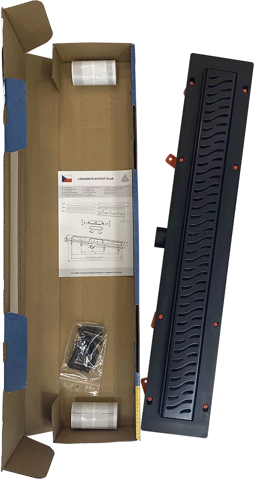 Душевой лоток Veconi Harmony B 750 черный матовый V750HB - 3