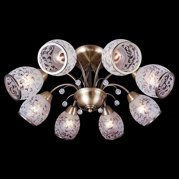 Люстра на штанге Eurosvet Gabriella 30026/8 античная бронза - 0