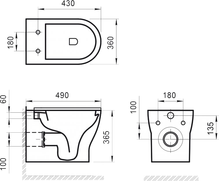 Унитаз подвесной BelBagno Lucie BB063CHR - 1