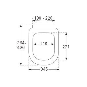 Крышка-сиденье Villeroy & Boch Subway 2.0 9M69 S101 с микролифтом, петли хром 9M69S101 - 6