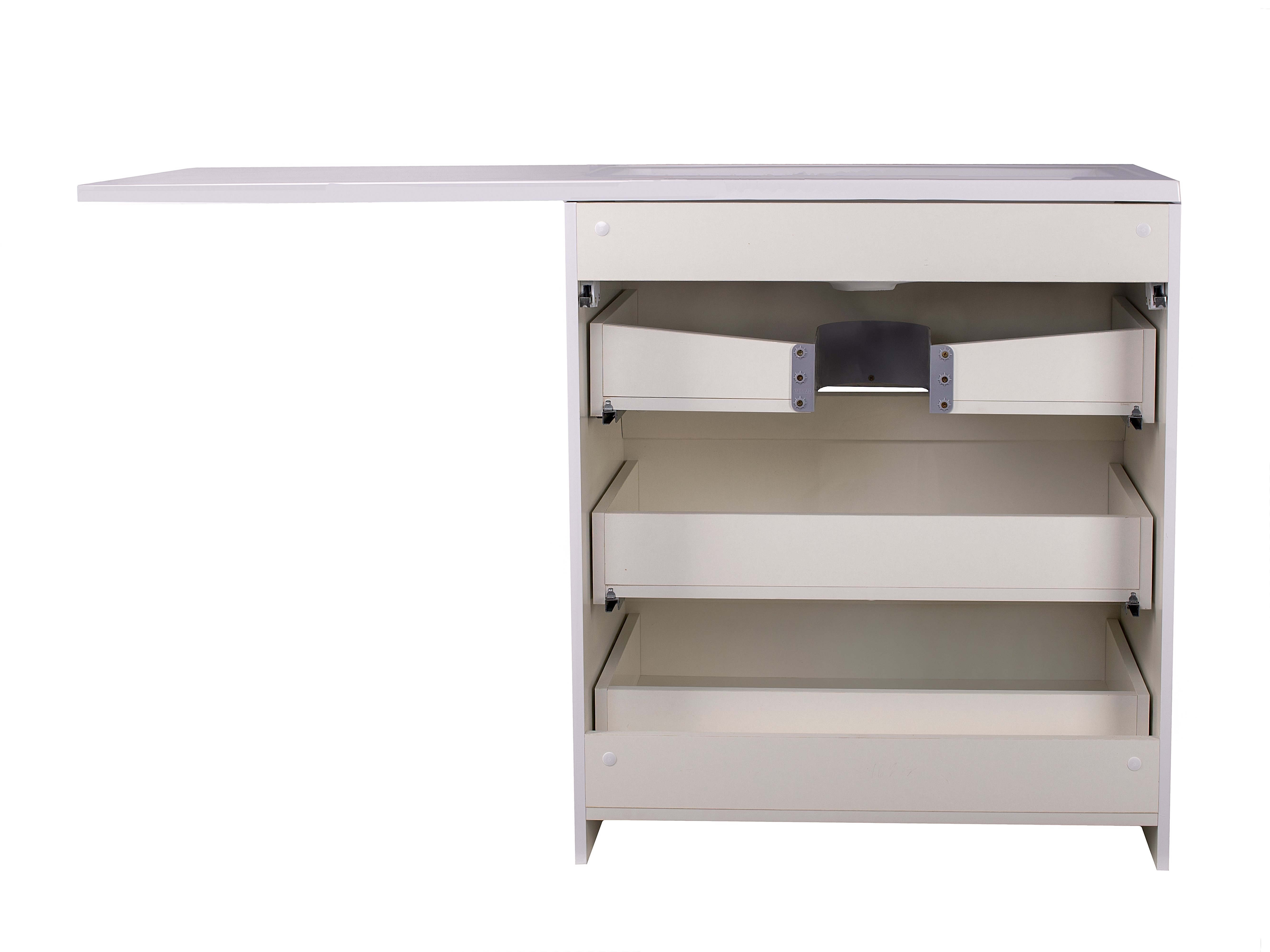 Тумба под раковину Style Line Даллас 130 Люкс Plus, белый  СС-00000558 - 4