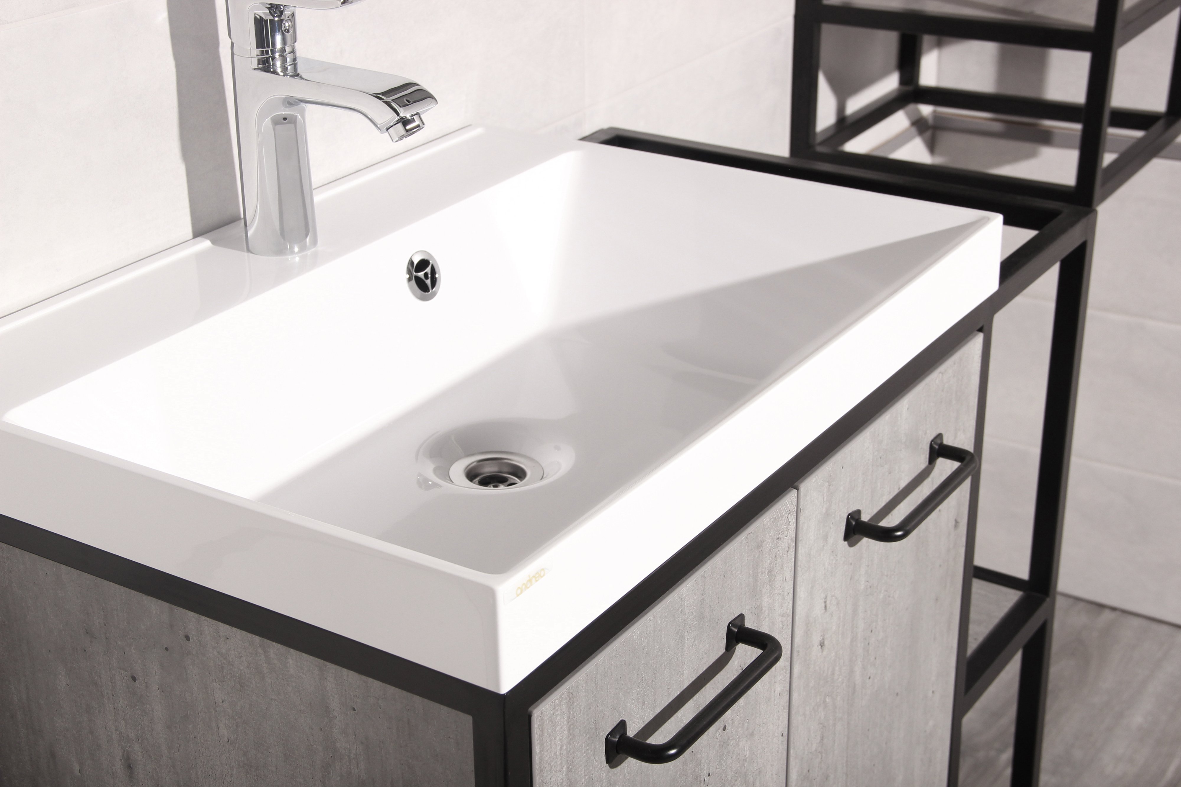 Тумба для комплекта Style Line Лофт 80 бетон ЛС-000010019 - 2