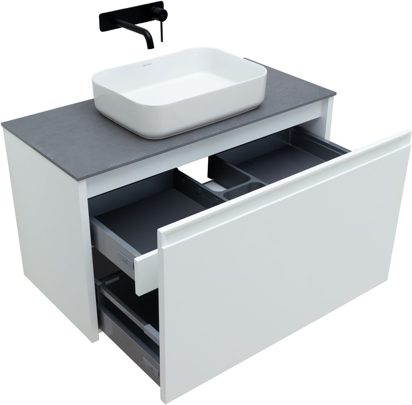 Тумба под раковину Allen Brau Fantasy 100 белый матовый 1.11004.WM - 6