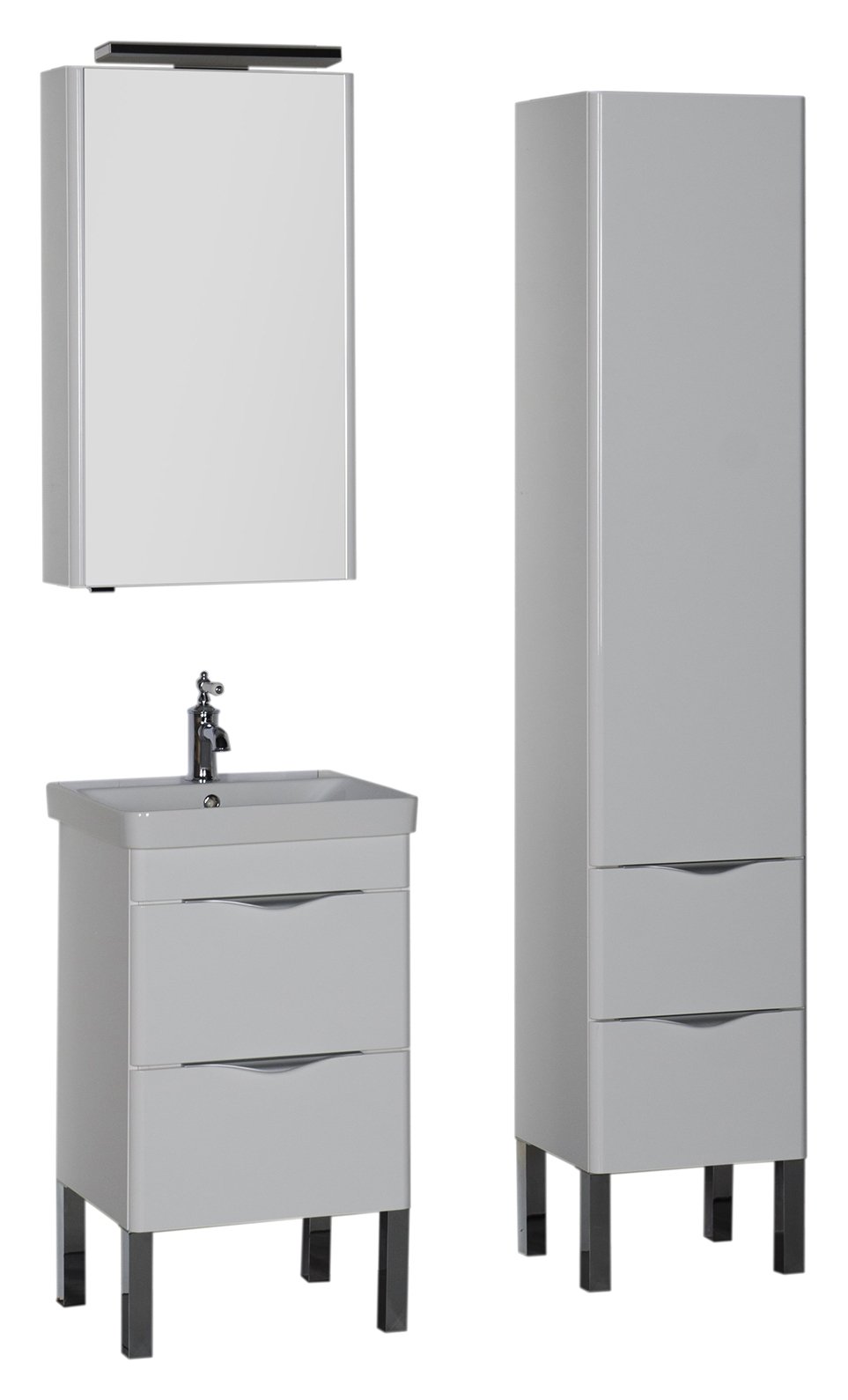 Шкаф-пенал Aquanet Орлеан 40 белый 00183079 - 3