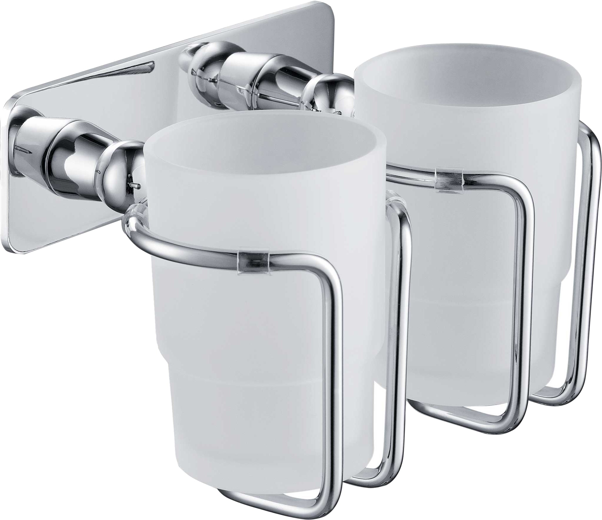 Стакан для зубных щеток двойной Timo Nelson 150032/00 хром - 0