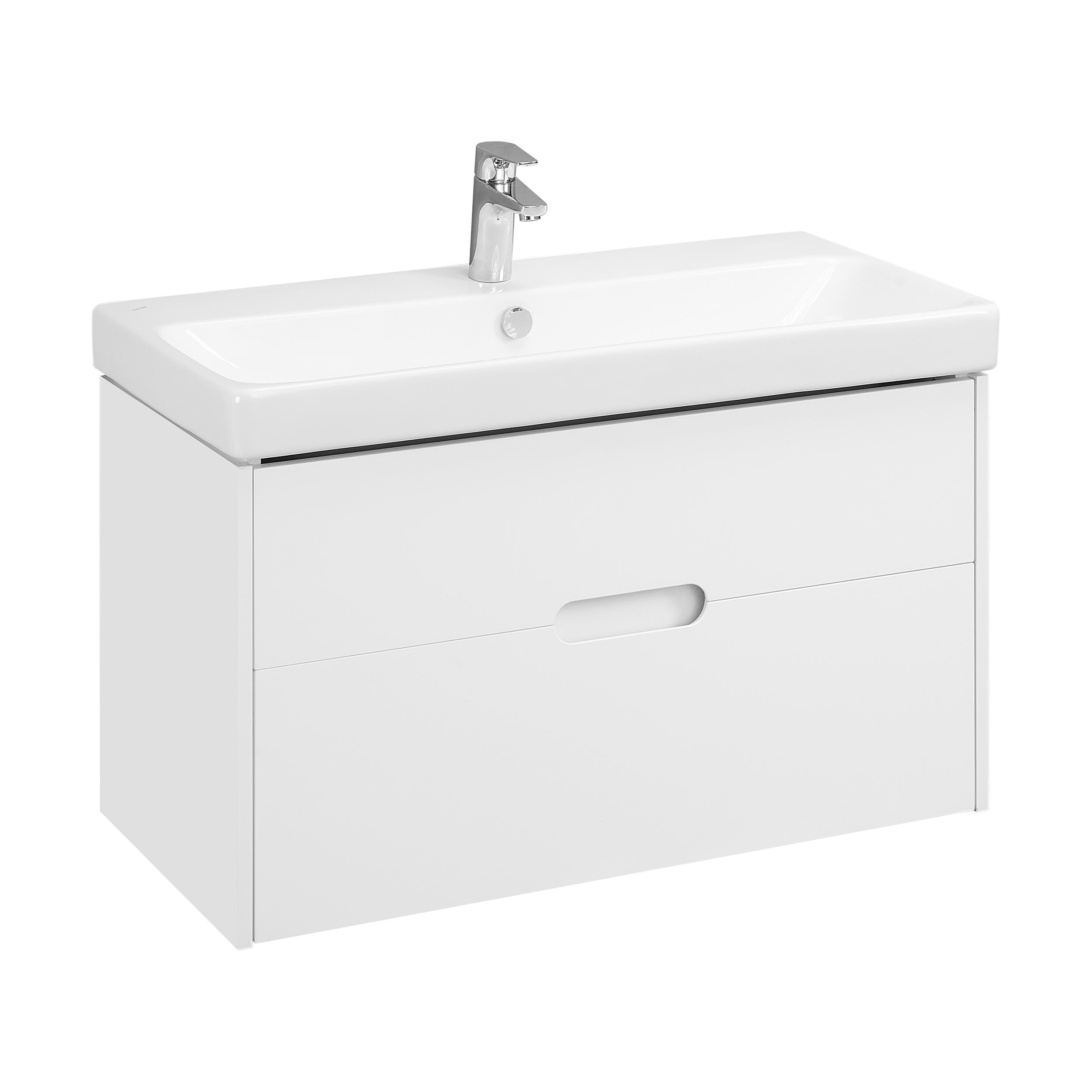 Тумба с раковиной Aquaton Оливия 90 белый матовый 1A2544K0OL010 - 0